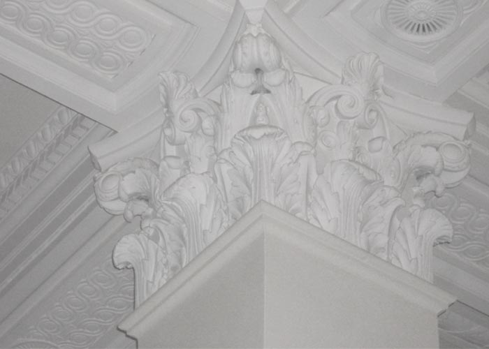 Replication of Corinthian Capital column in Central London