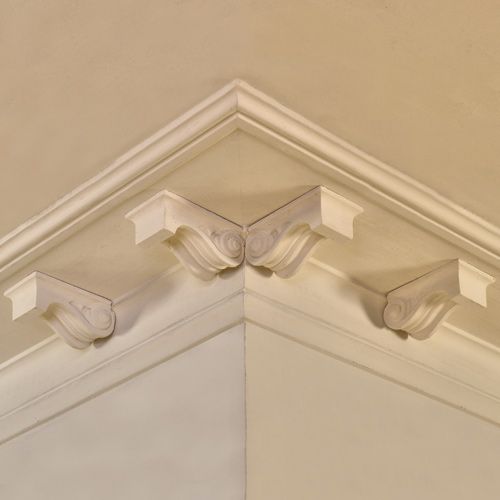 HPS67 Cornice "Islington" is a large plain run profile with a hand applied plain block or alternative ornamentation if required.