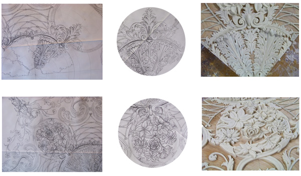 Plaster Ceiling Rose Design Process