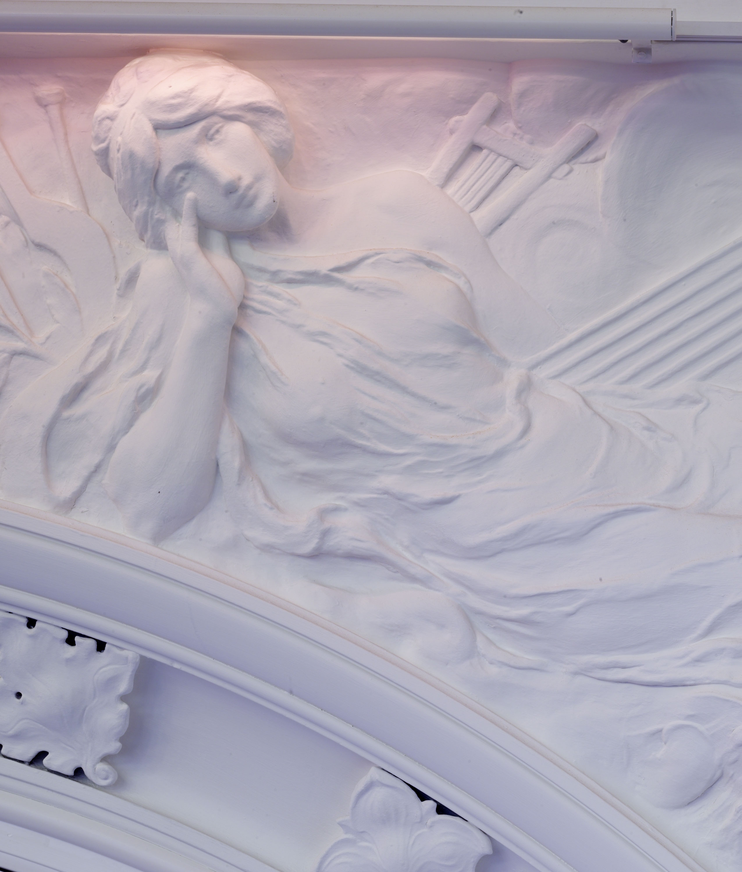 Royal College of Music Female Figure in Plasterwork